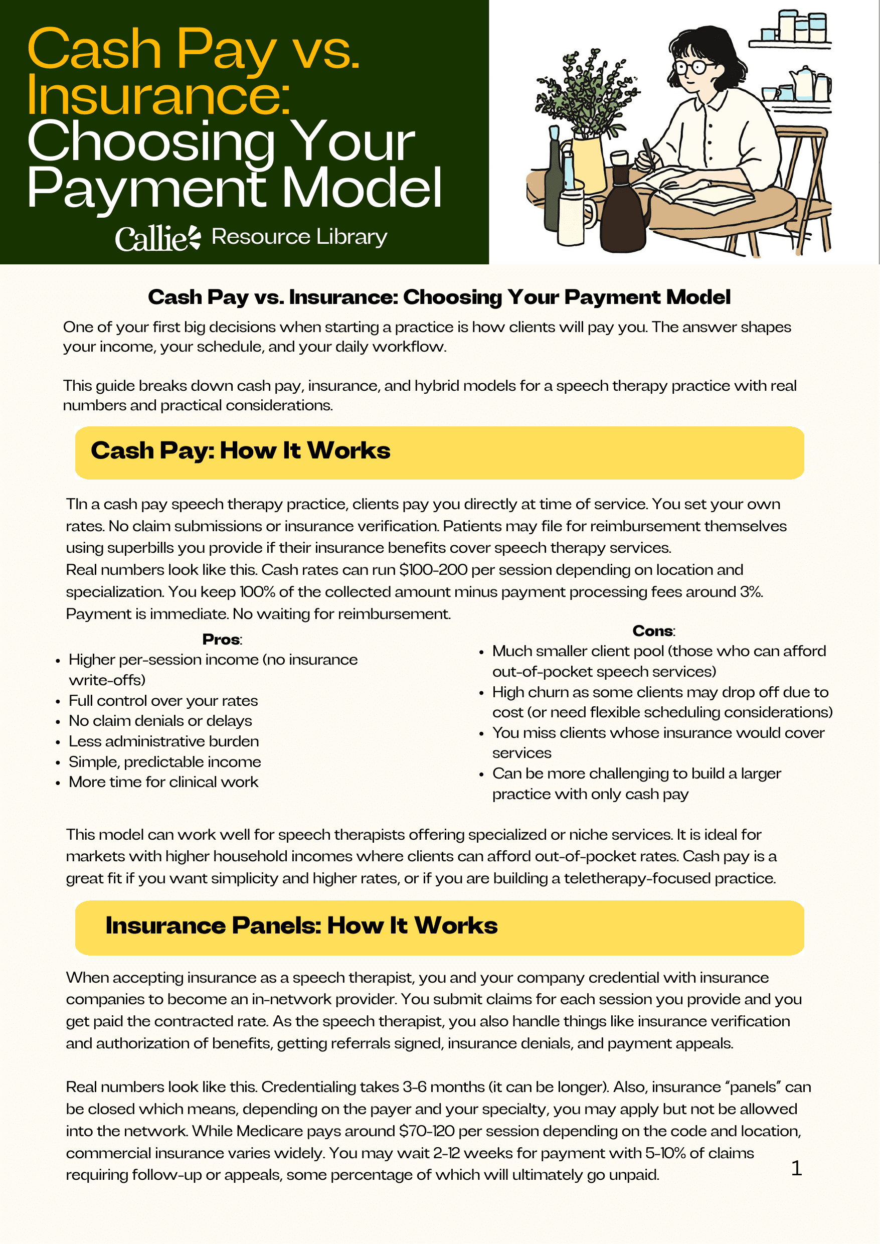Cash Pay vs. Insurance: Choosing Your Payment Model — Page 1