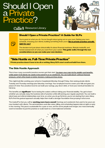Should I Open a Private Practice? preview